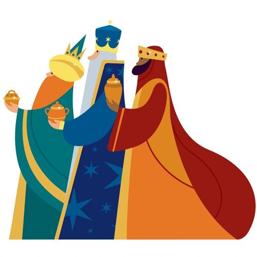 Christmas Decoration Three Wise Men Christmas Sticker